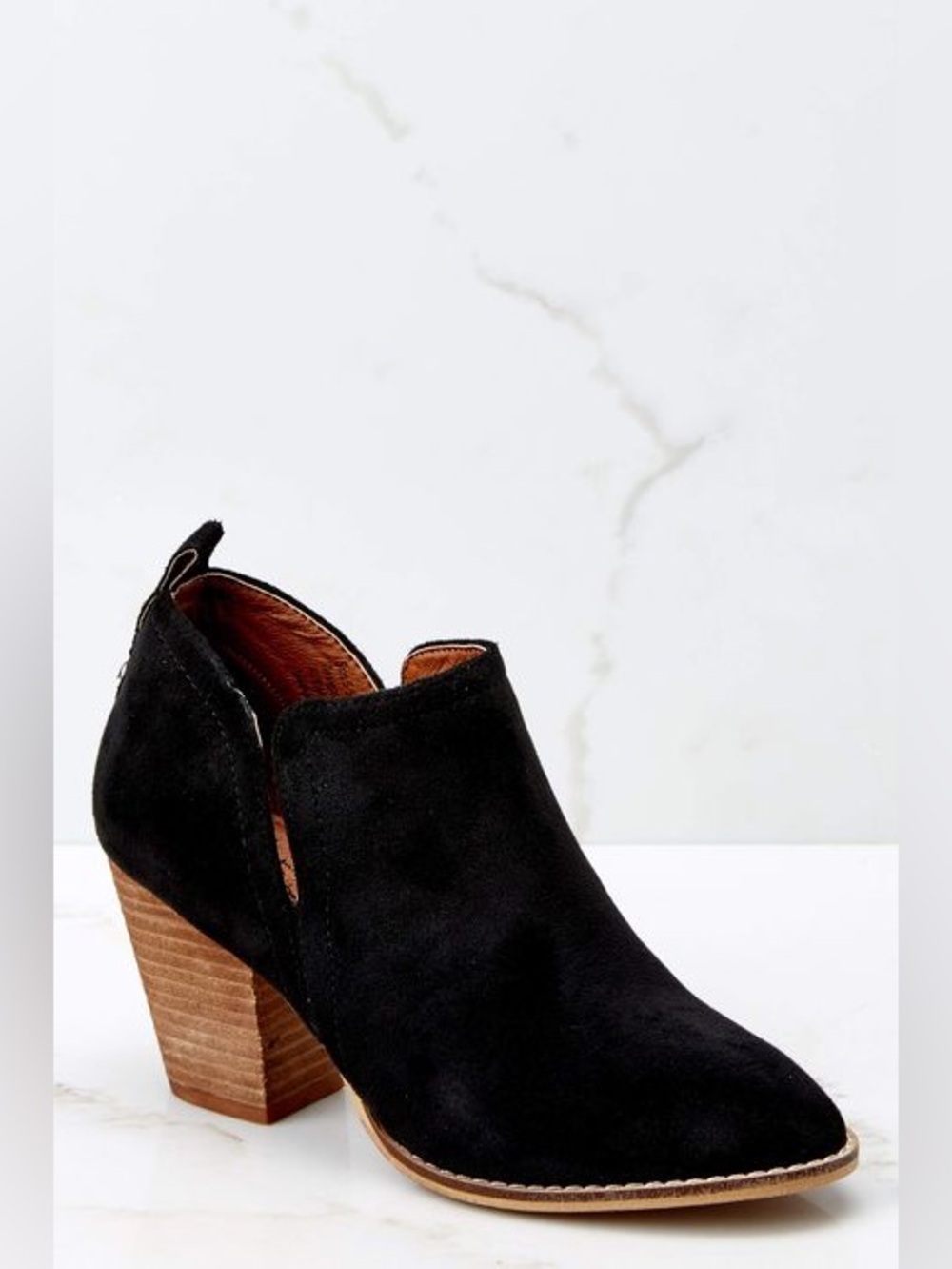 Jeffrey Campbell Rosalee Black Suede Ankle Boots